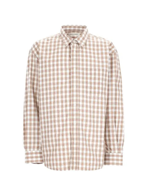 Sunflower checked cotton shirt White 1315