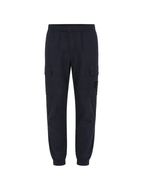 Stone Island logo-patch cargo pants Blue L2S153100064S0003