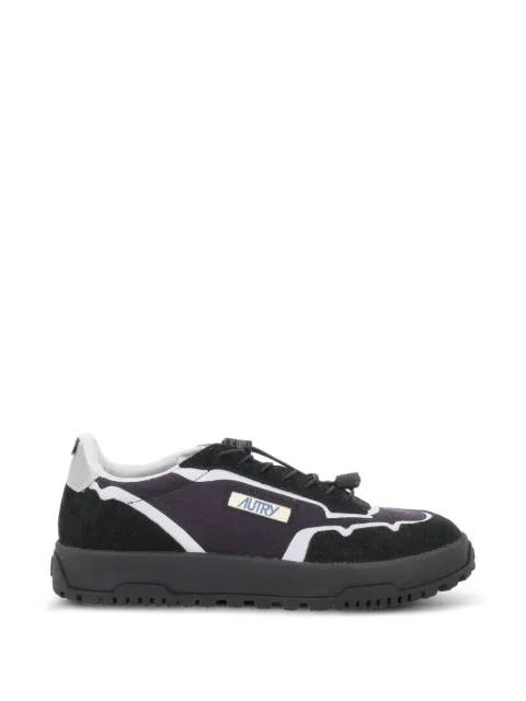 Autry suede-trim toggle-fastening sneakers Black LDLMMQ01