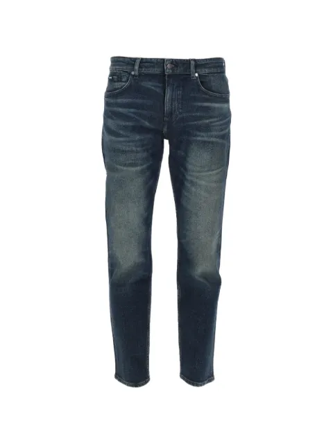 BOSS faded whiskered jeans Blue 50566899