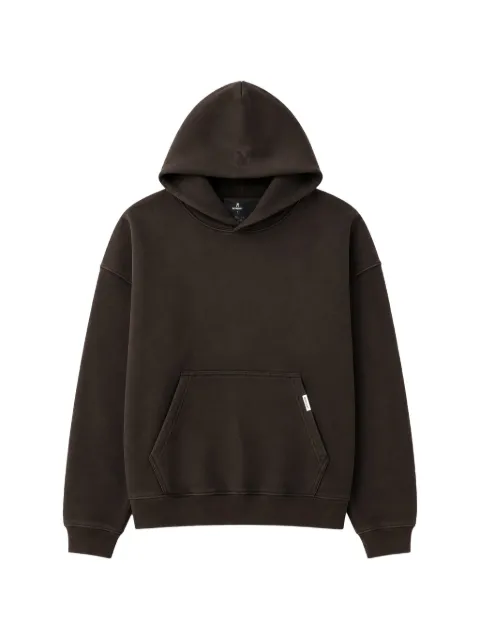 Represent logo-embroidered pouch-pocket hoodie Brown INM10002117