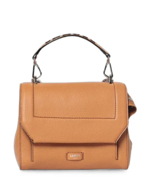 Lancel Ninon grained leather shoulder bag Neutrals A09222
