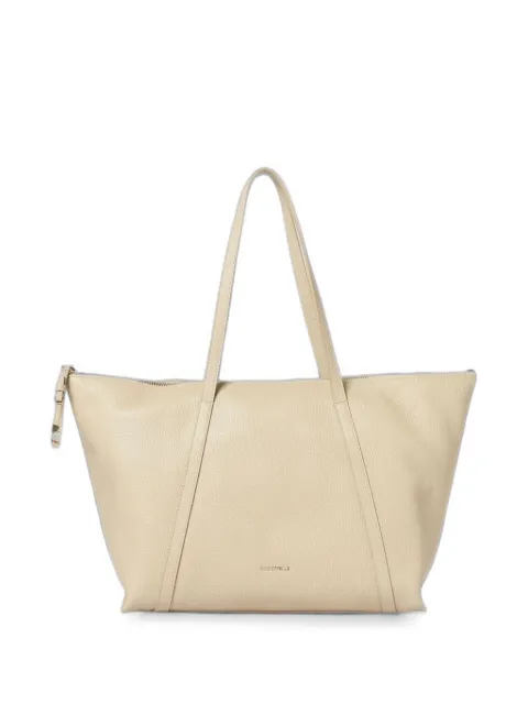 Coccinelle Nory grained leather shoulder bag Neutrals E1U45110101