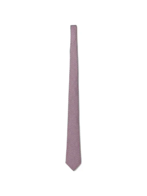 Zegna sailboat-print silk tie Purple 1PBZ3W00TA3