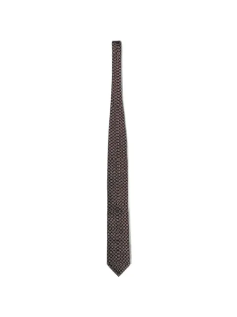 Zegna jacquard silk tie Red 1P8Z3C41TA3BU1