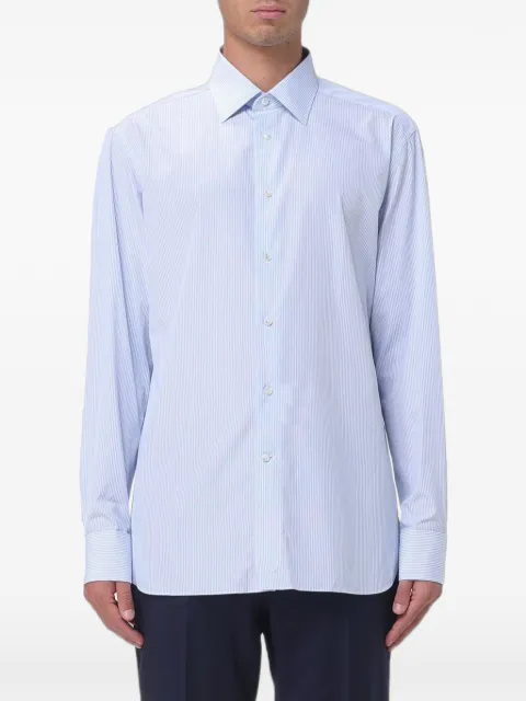 Zegna striped poplin shirt Blue 9RS4PA301011A3