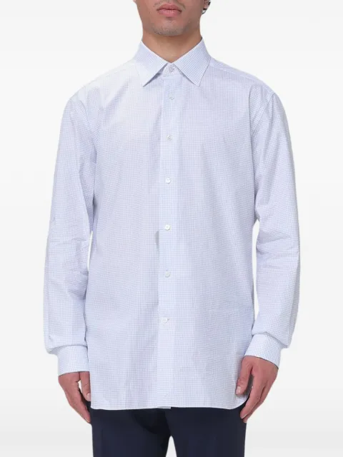 Zegna check poplin shirt White 9RS4PA301057A3