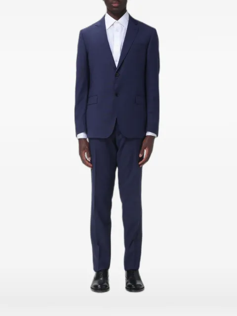 Zegna single-breasted wool suit Blue 28QCGN32270