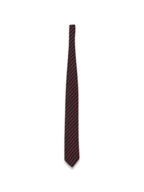Zegna diagonal-stripe silk tie Red 1P8Z3D04TA3