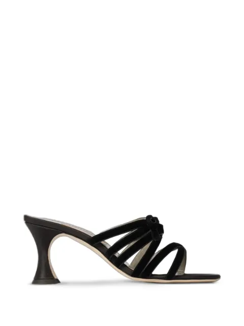 Manolo Blahnik Clementel bow-detail sandals Black 42522120003
