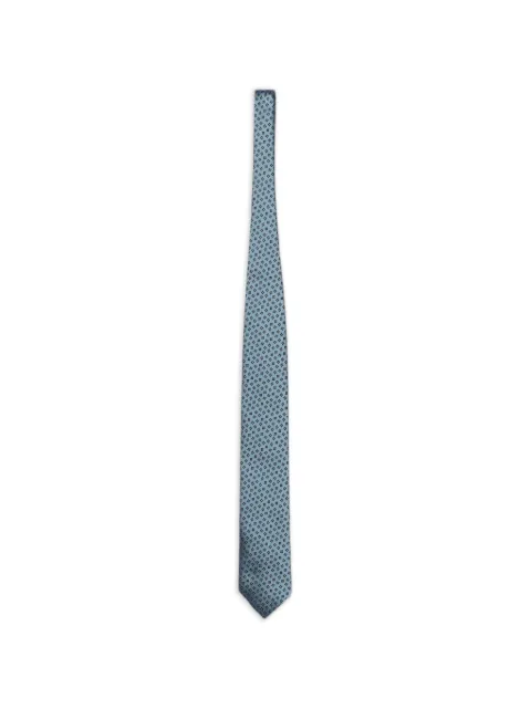 Zegna jacquard-woven silk tie Blue 1P8Z3C43TA3