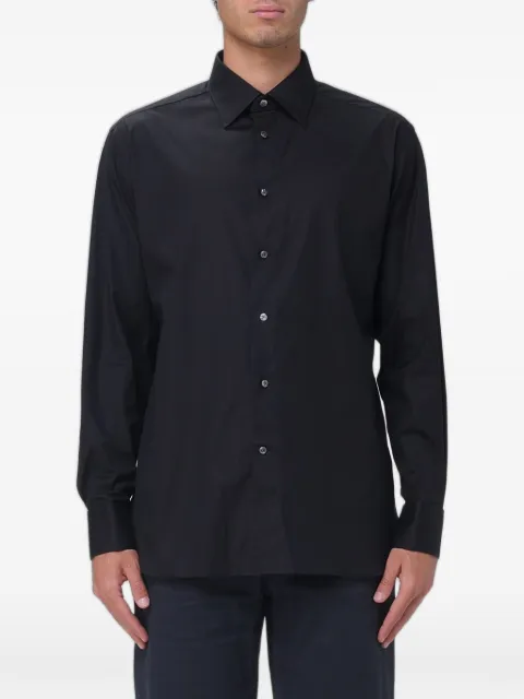 Zegna stretch-poplin shirt Black 9RS4PA304104A3