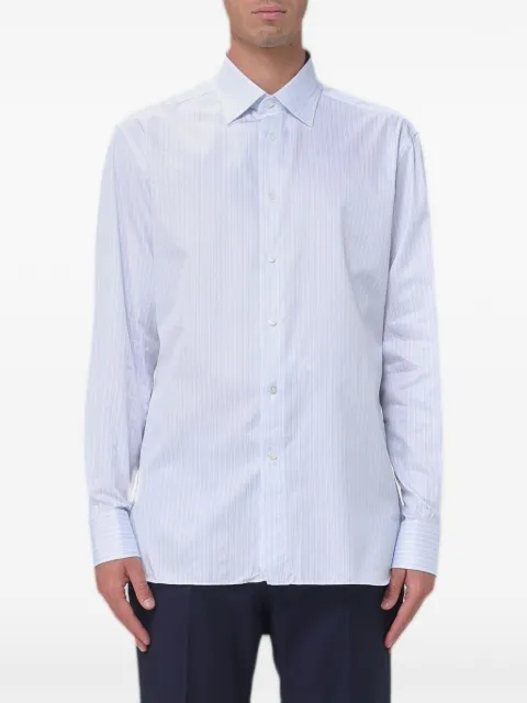 Zegna striped poplin shirt Blue 9RS4PA301038A3