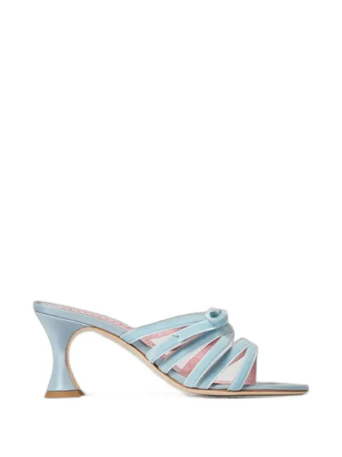 Manolo Blahnik Clementel bow-detail sandals Blue 42522120001