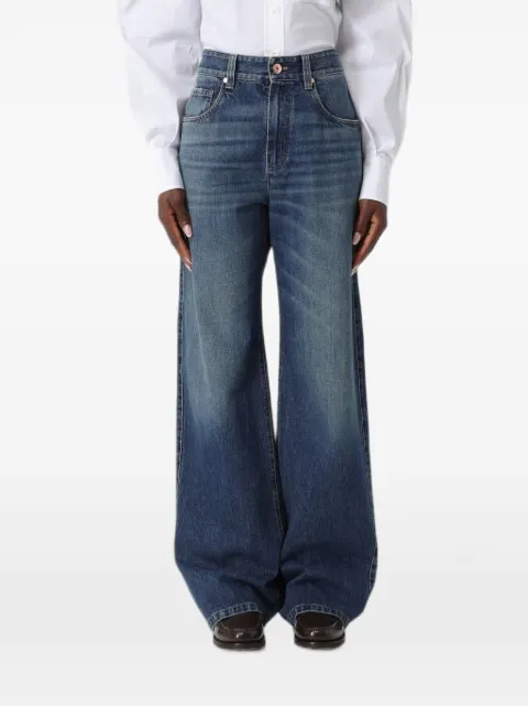 Brunello Cucinelli high-waisted wide-leg jeans Blue MA095P5565TA095C9039