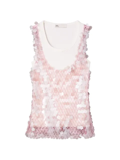 Tory Burch sequin mesh top Pink 181581