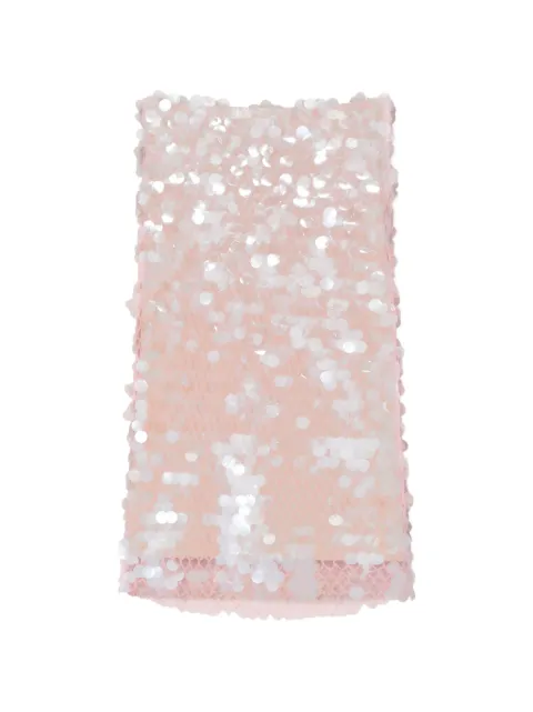 Tory Burch sequin mesh skirt Pink 184876