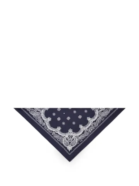 Tory Burch beaded bandana triangle scarf Blue 184107