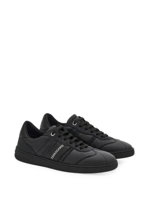 Ferragamo logo-print panelled sneakers Black 762420