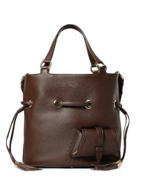 Lancel medium Premiere Flirt grained bucket bag Brown A101103Q