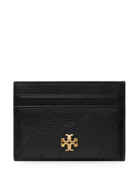 Tory Burch Charlie quilted card case Black 186059