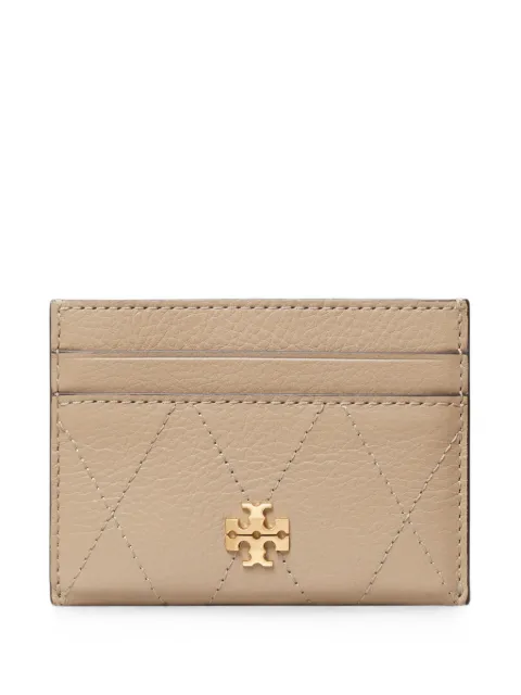 Tory Burch Charlie quilted card holder Neutrals 186059