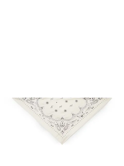 Tory Burch beaded bandana triangle scarf Neutrals 184107