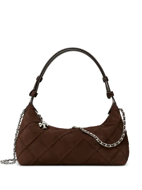 Tory Burch Fleming suede pochette Brown 185797
