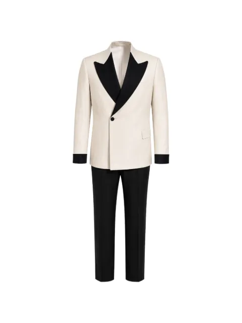 FRANZESE COLLECTION double-breasted suit Neutrals DP9985031126BC1041