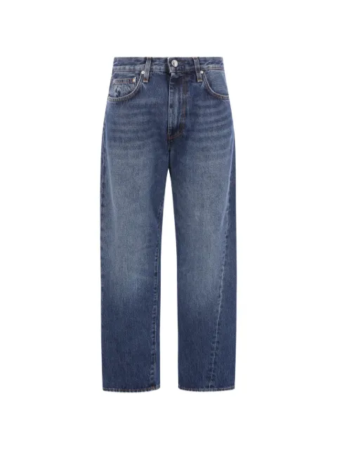 TOTEME washed-effect twisted-seam jeans Blue 221232741