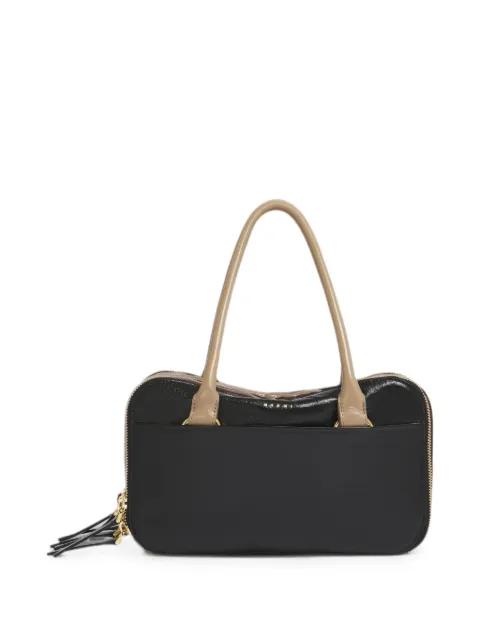 Marni black, brown and taupe leather small Boxyne bag Black BMMP0186U1P9294