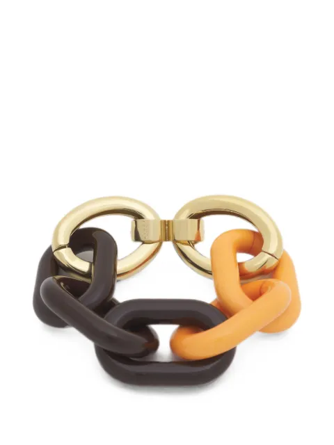 Marni orange and brown resin chain bracelet Gold BRMV0241A0P6523
