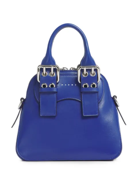 Marni blue leather small Belte Bag Blue BMMP0178U0P9291
