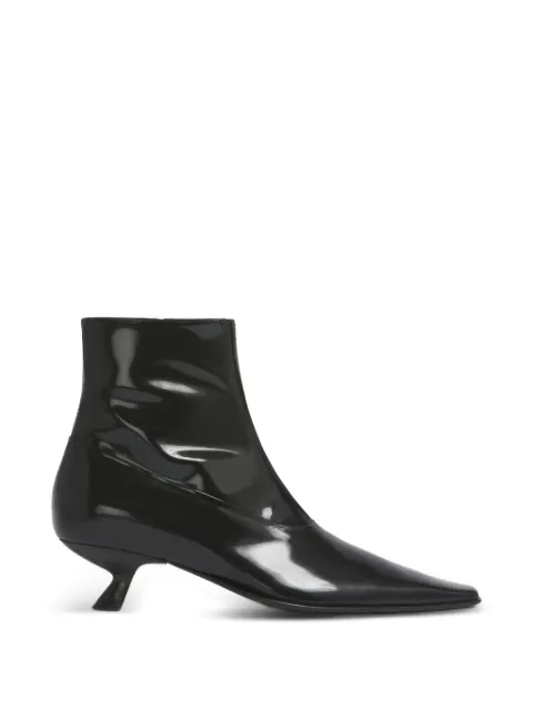 Marni black leather Cindi boots Black TCMS013104P7838