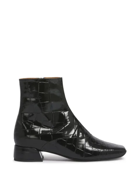 Marni croc-effect ankle boots Black TCMS013003P7839