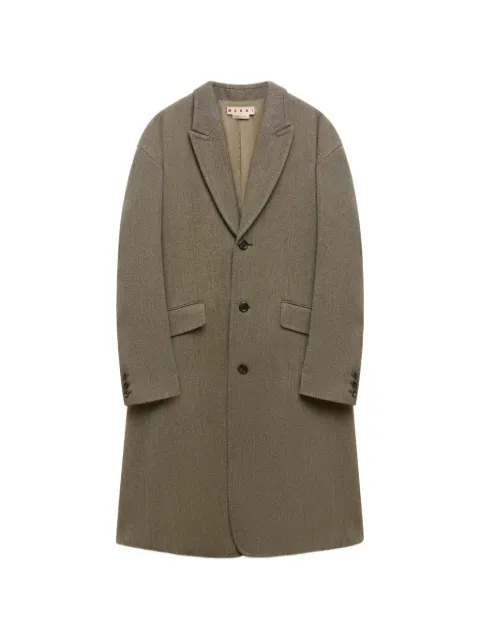 Marni tweed martingale coat Brown TUMU0157U1UTWA57