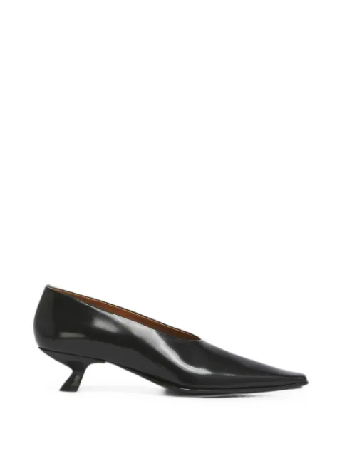 Marni Cindi square-toe pumps Black PUMS016504P7838