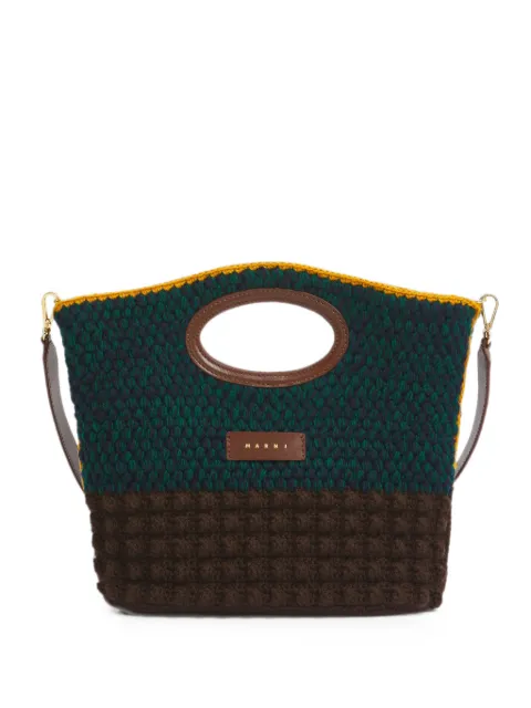 Marni crochet-knit tote bag Green BMMP0172A1P9280