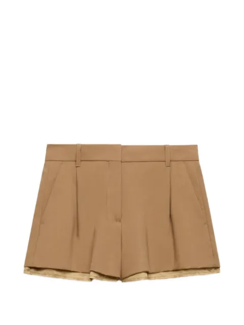 Marni brown wool shorts with exposed lining Neutrals PAMA0594U1UTW839