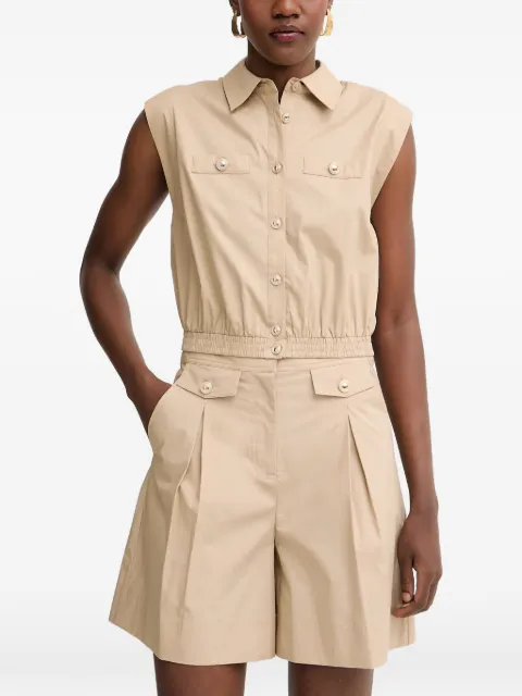 TWINSET sleeveless elasticated-waist shirt Neutrals 261TT2233