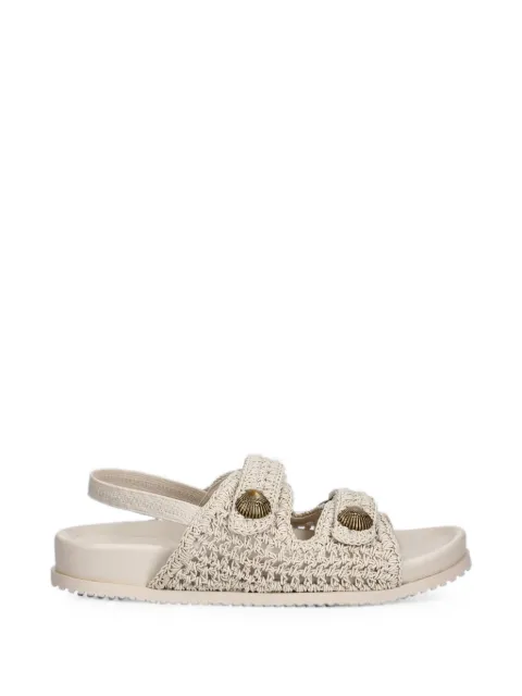 TWINSET crochet-knit sandals Neutrals 261TGT046