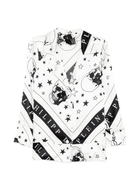 Philipp Plein skull-print loungewear White P19CWRJ0008PTE062N