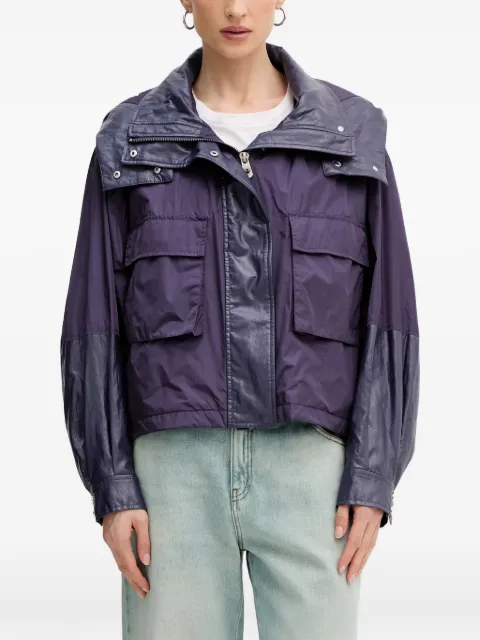 PINKO hooded panelled jacket Purple 106811A3AU