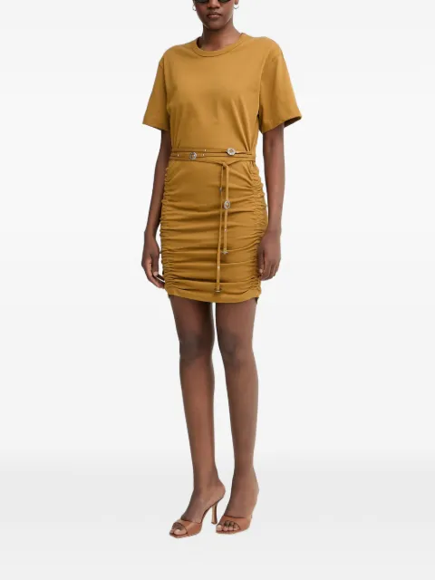PINKO belted ruched mini dress Brown 106909A3AR