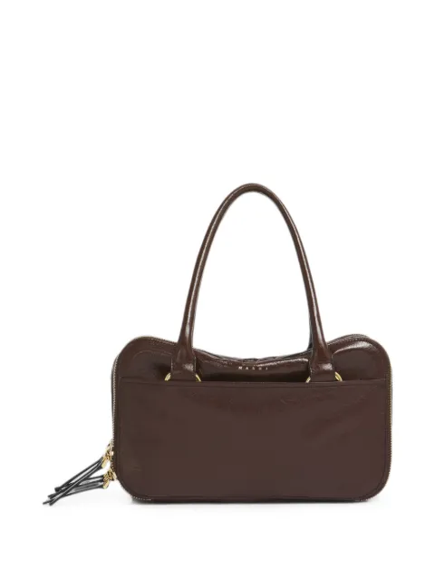Marni brown leather small Boxyne bag Brown BMMP0186U0P9294