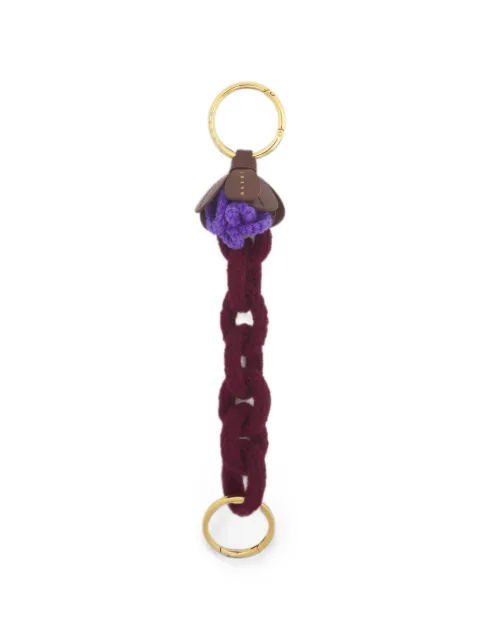 Marni red and purple wool crochet keyring Red PCMO0072Q0P9279