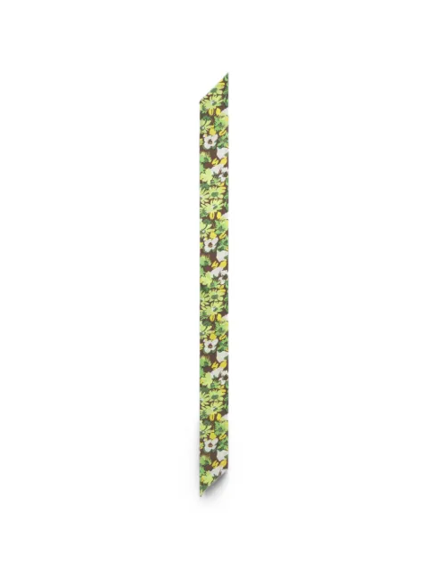 Marni Pop Flowers silk scarf Green ACMC0207A0UAS033