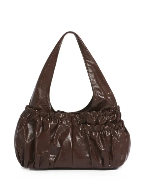 Marni brown leather gathered bag Brown SBMP0294U0P9294