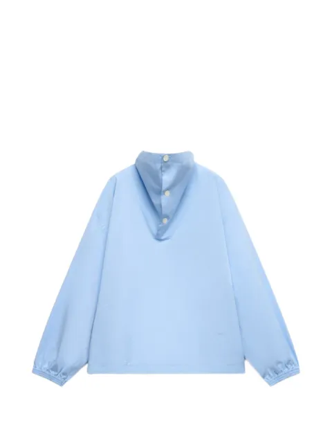 Marni funnel-neck cotton shirt Blue TTMU0020S0UTC661