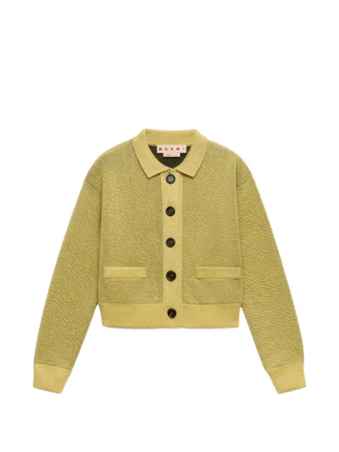 Marni button-up wool cardigan Yellow CDMD0451Q0UFH556